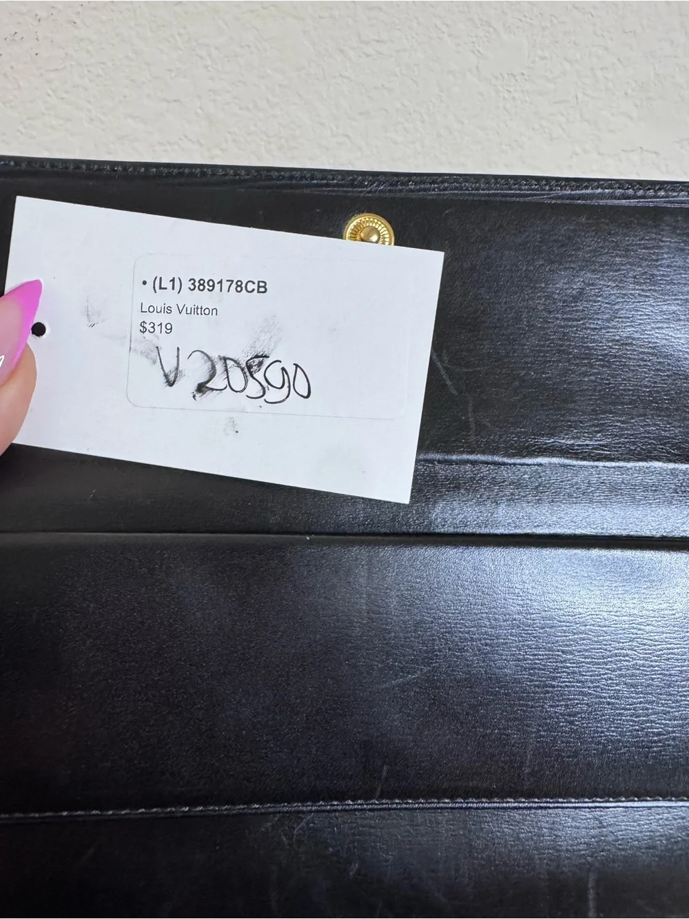 Louis Vuitton Black Epi Leather Continental Wallet